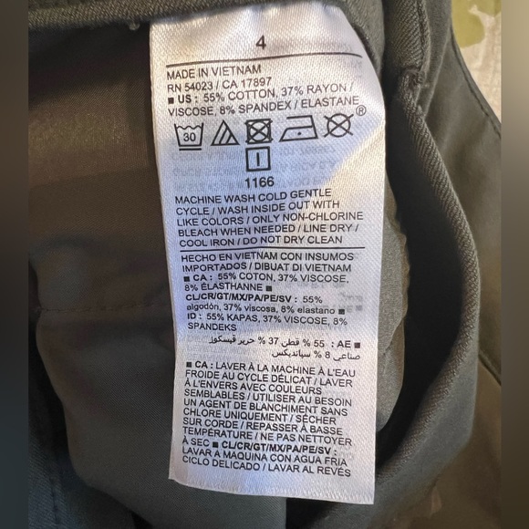 NWT Old Navy Pixie High Rise Army Green - Picture 4 of 6